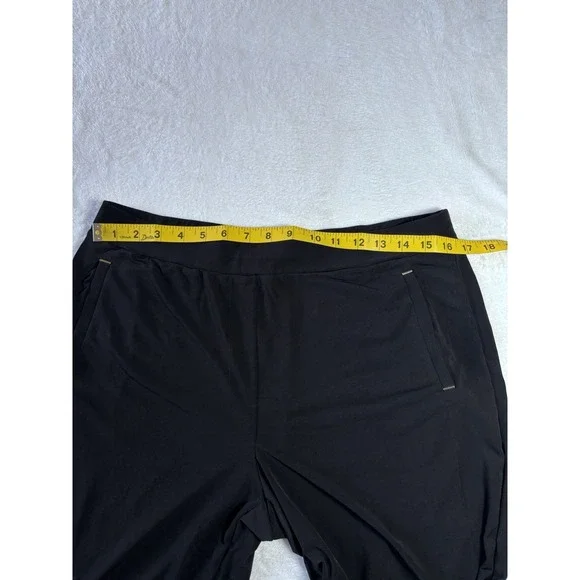 Susan Graver Women's Knit Wide Leg Black Pants A372467 Size M NWOT Stretch Waist - Picture 8 of 11